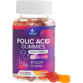 Nature's Nutrition Folic Acid Gummies front view bottle packaging