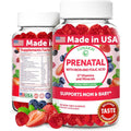 Lunakai prenatal gummies front view bottle with wild berry flavor label