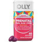 Olly Ultra Strength Prenatal Multivitamin Softgels front view bottle