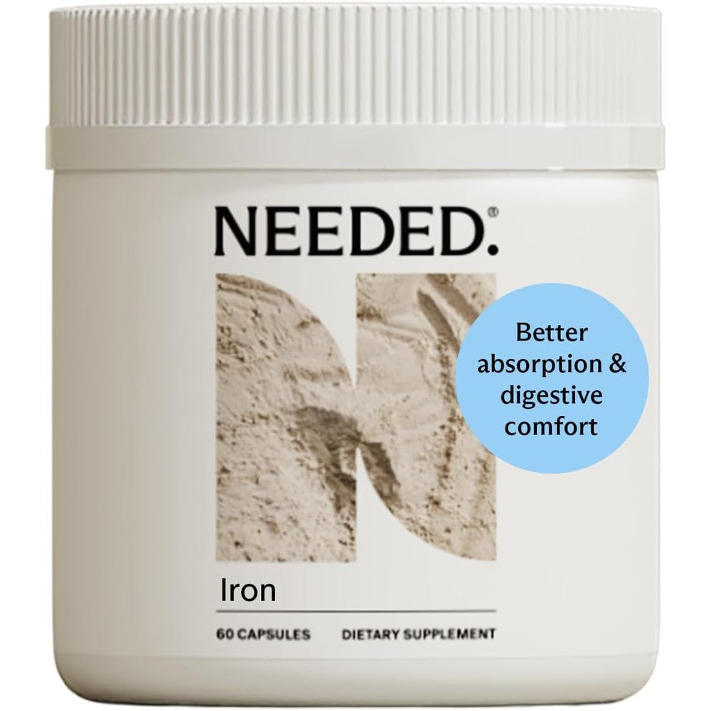 Needed Prenatal Iron Supplement front view bottle