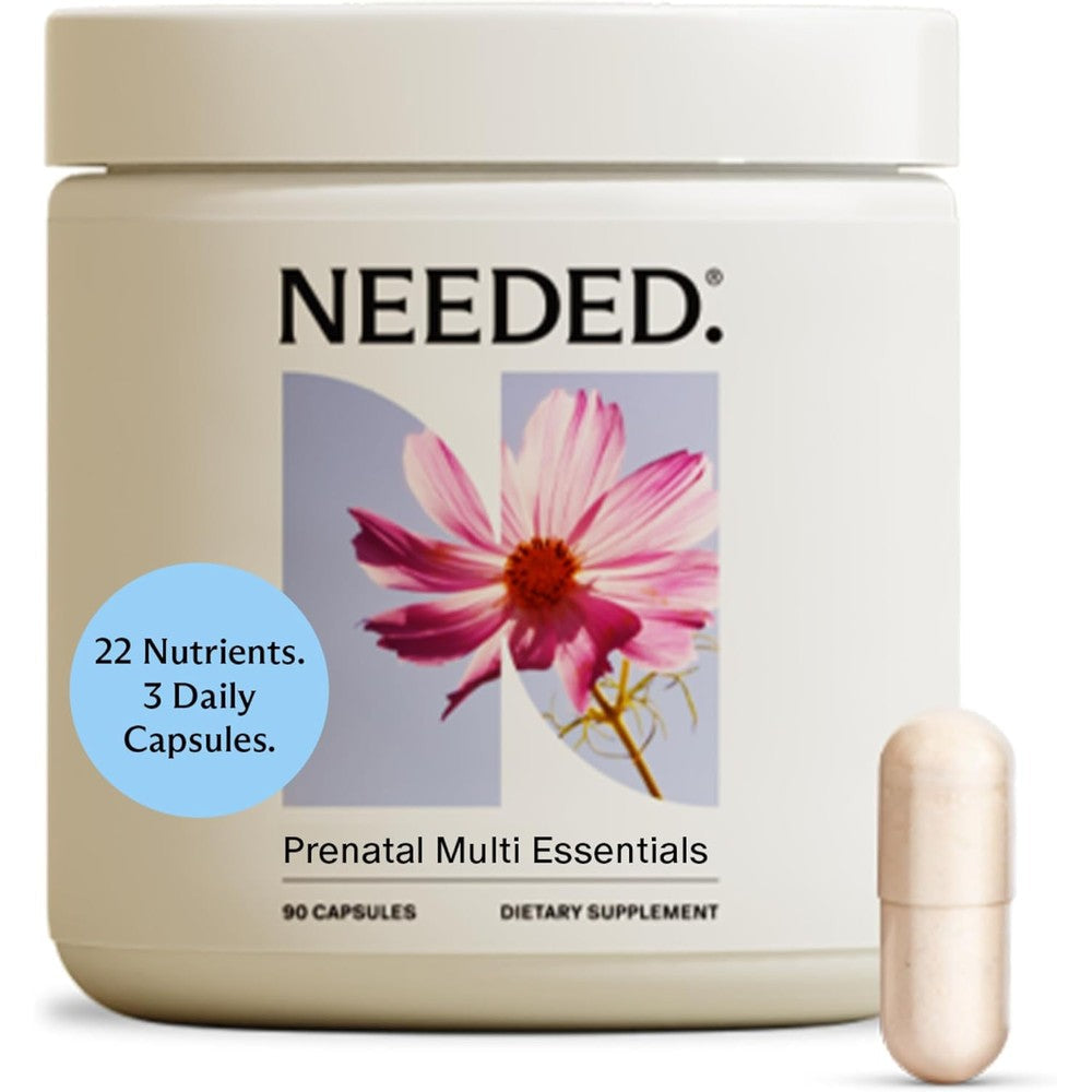 Needed Prenatal Multi Essentials 90 Capsules bottle front view