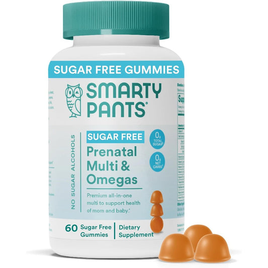 SmartyPants Sugar Free Prenatal Gummy bottle front view