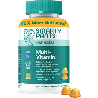 SmartyPants Prenatal Multivitamin Gummies bottle front view