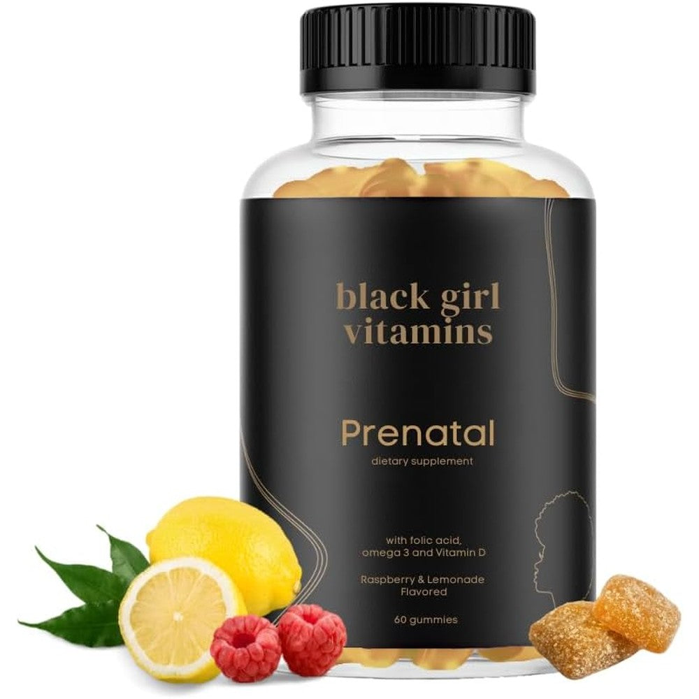 Black Girl Vitamins prenatal gummies bottle front view