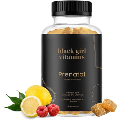 Black Girl Vitamins prenatal gummies bottle front view