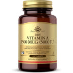 Solgar Dry Vitamin A 5000 IU 100 Tablets front view