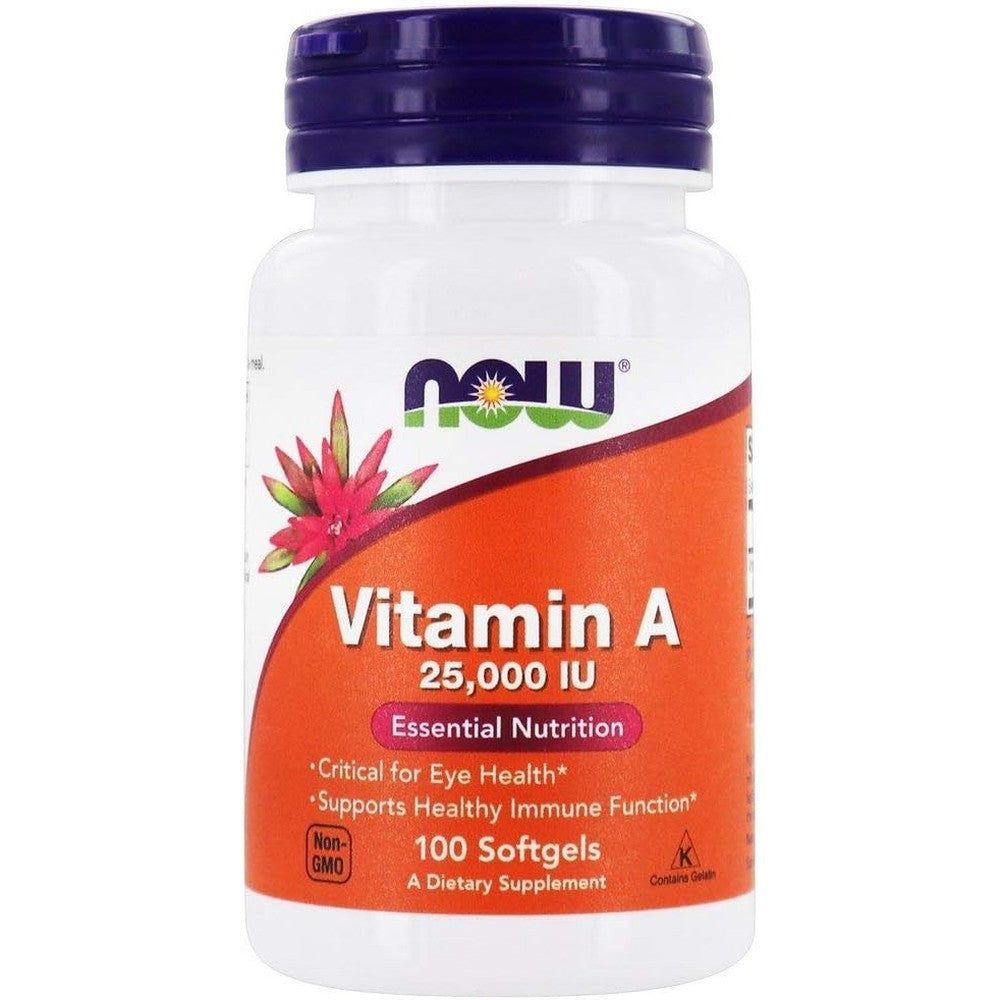 Now Foods Vitamin A 25000 IU bottle front view