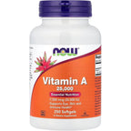 Now Foods Vitamin A 25000 IU softgels front view bottle