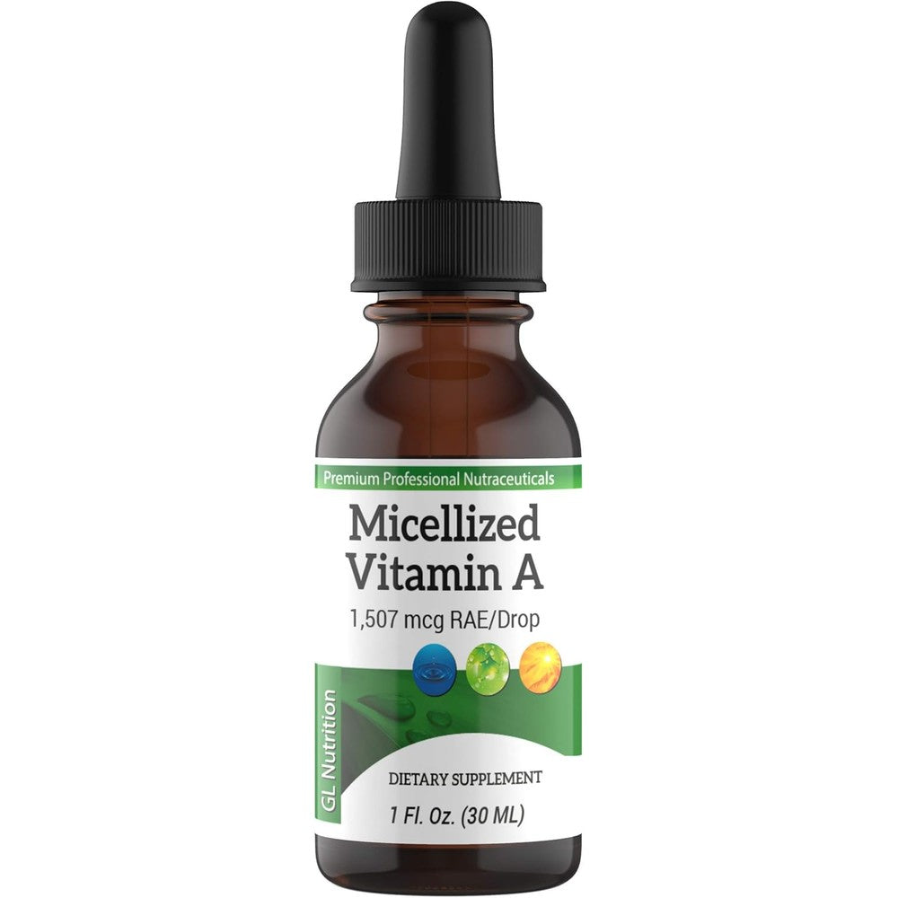 Great Lakes Nutrition Micellized Vitamin A Drops front view bottle container
