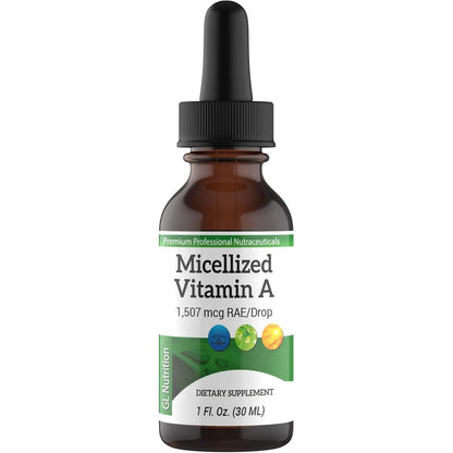 Great Lakes Nutrition Micellized Vitamin A front bottle view
