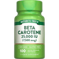 Nature's Truth Beta Carotene 25,000 IU softgels front bottle view