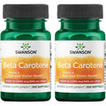Swanson beta carotene vitamin a softgels front view bottle