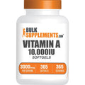 BulkSupplements Vitamin A 10000 IU Softgels front view bottle container