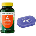 Hayvi Spring Valley Vitamin A 2400 mcg 250 Softgels front view bottle
