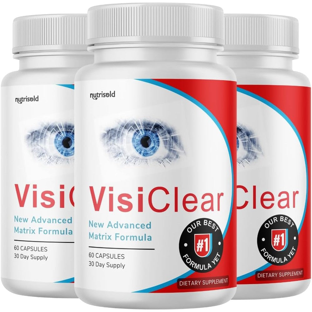S.O Labs Nutrisold VisiClear eye health supplement bottle front view