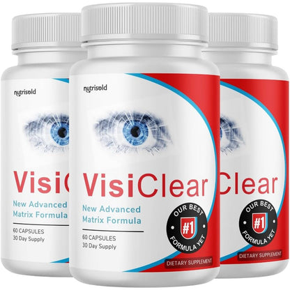 S.O Labs Nutrisold VisiClear eye health supplement bottle front view