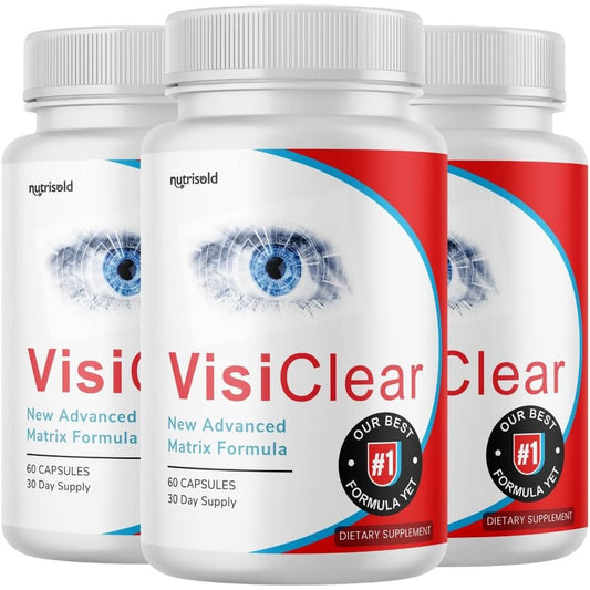 S.O Labs Nutrisold VisiClear eye health supplement bottle front view