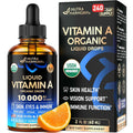 NutraHarmony Organic Vitamin A Liquid Drops front view bottle and box packaging