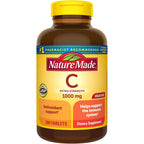 Nature Made extra strength vitamin c 1000 mg 300 tablets front view bottle