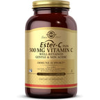 Solgar Ester-C Plus 500mg Vitamin C 250 Vegetable Capsules front view bottle