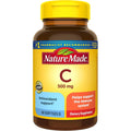 Nature Made Vitamin C 500 Milligrams liquid softgels bottle front view commercial supplement