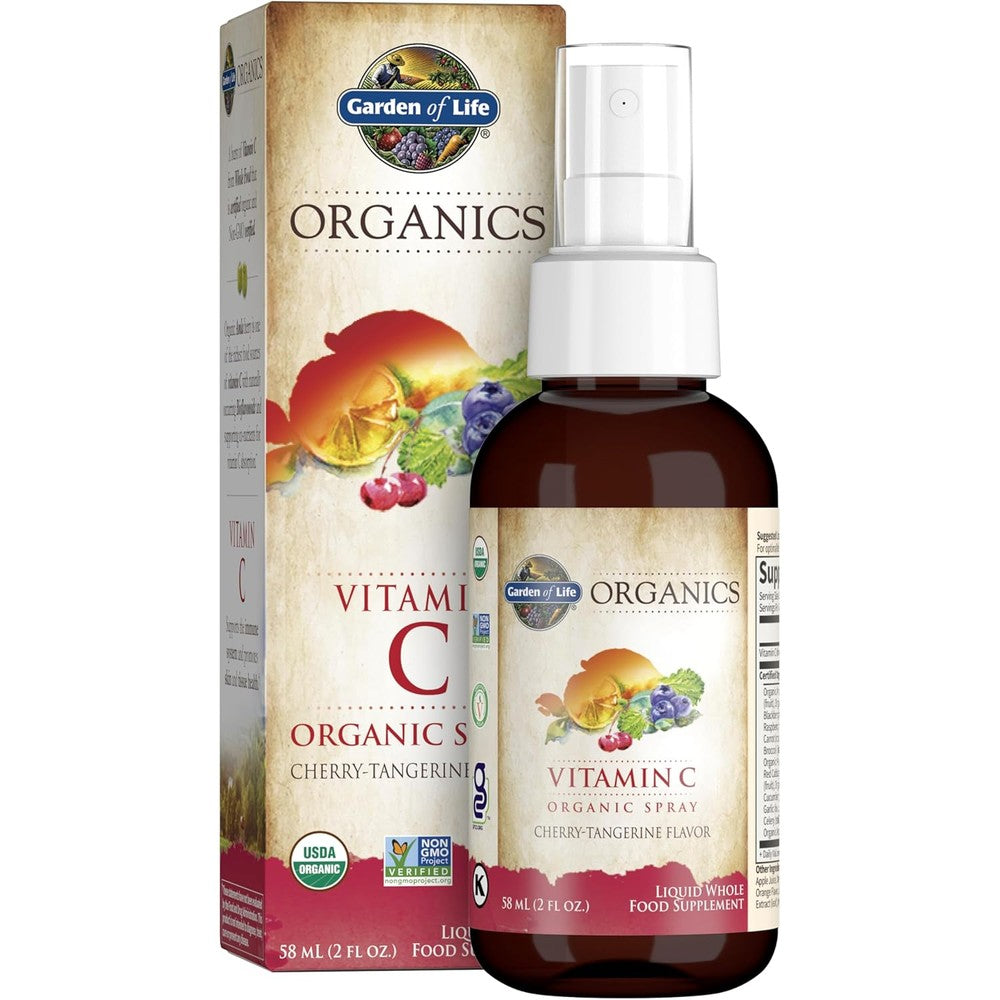 Garden of Life Organics Vitamin C Spray front view packaging