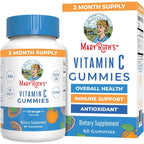 MaryRuth Organics vegan vitamin C gummies bottle front view orange flavor
