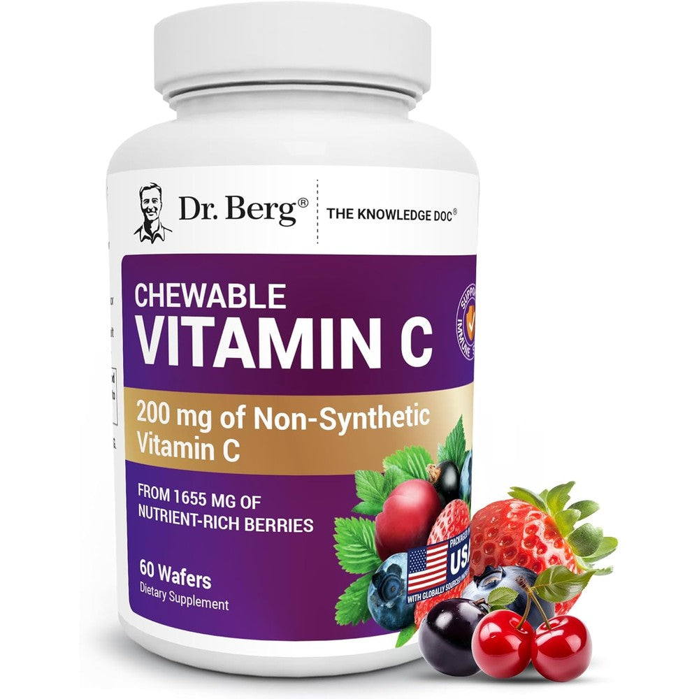 Dr. Berg chewable vitamin c complex front view bottle