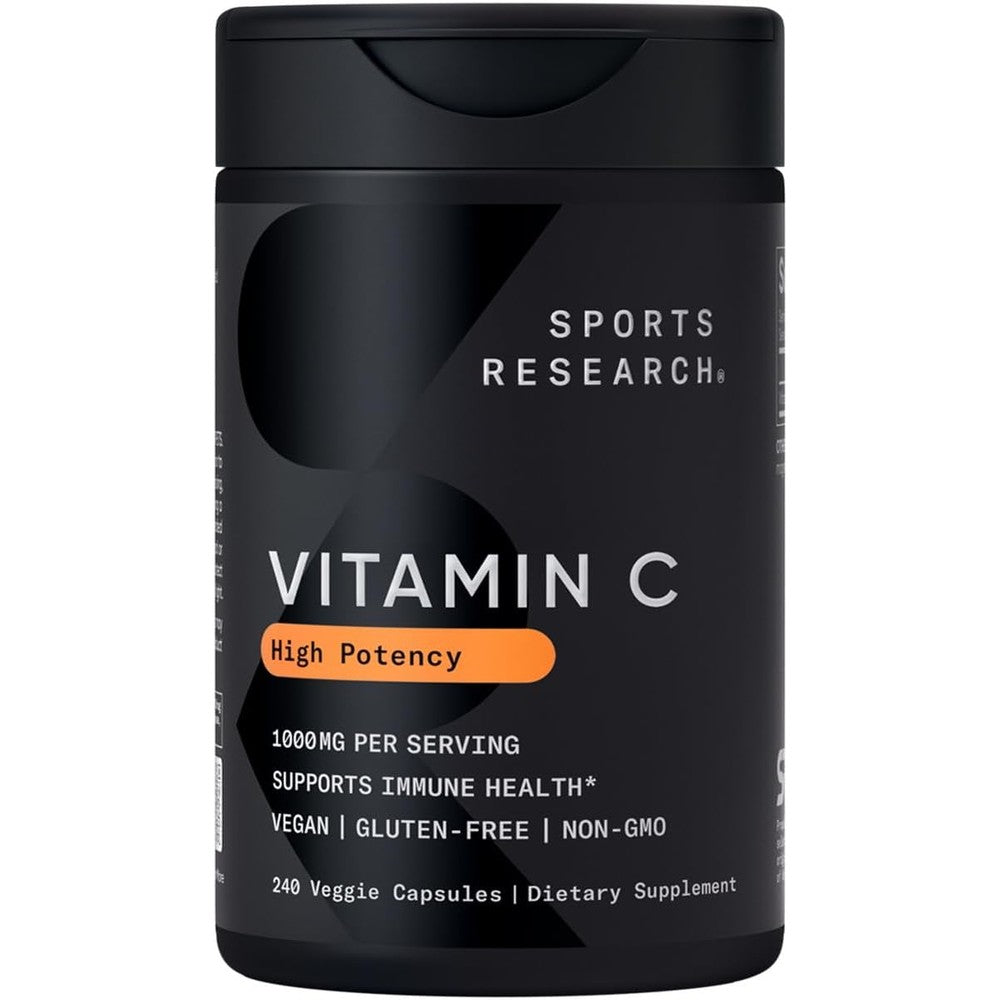 Sports Research vitamin c front view bottle