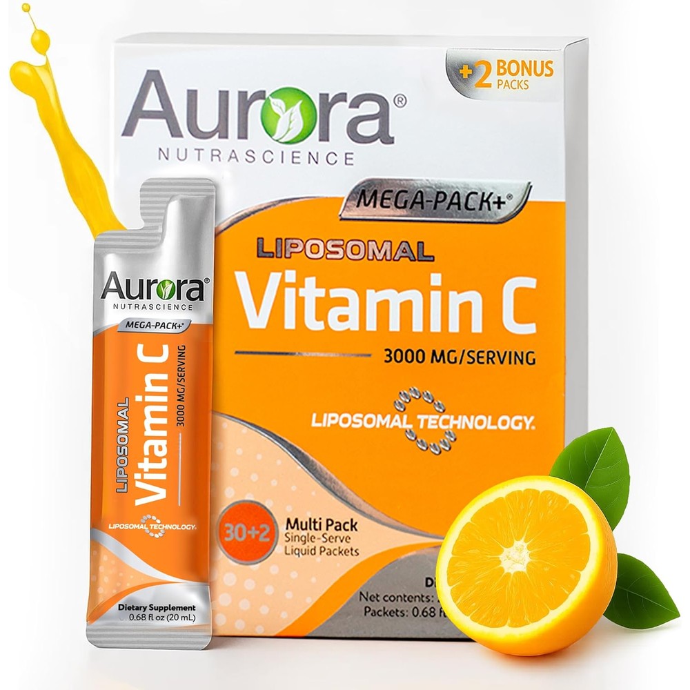 Aurora Nutrascience Mega Liposomal Vitamin C 3000mg front box view