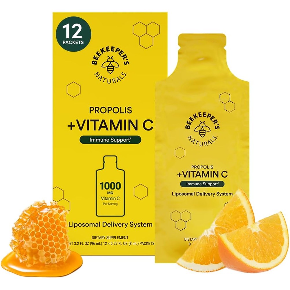 Beekeeper's Naturals Propolis Liposomal Vitamin C Packets front view