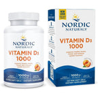 Nordic Naturals Vitamin D3 1000 Orange front view bottle