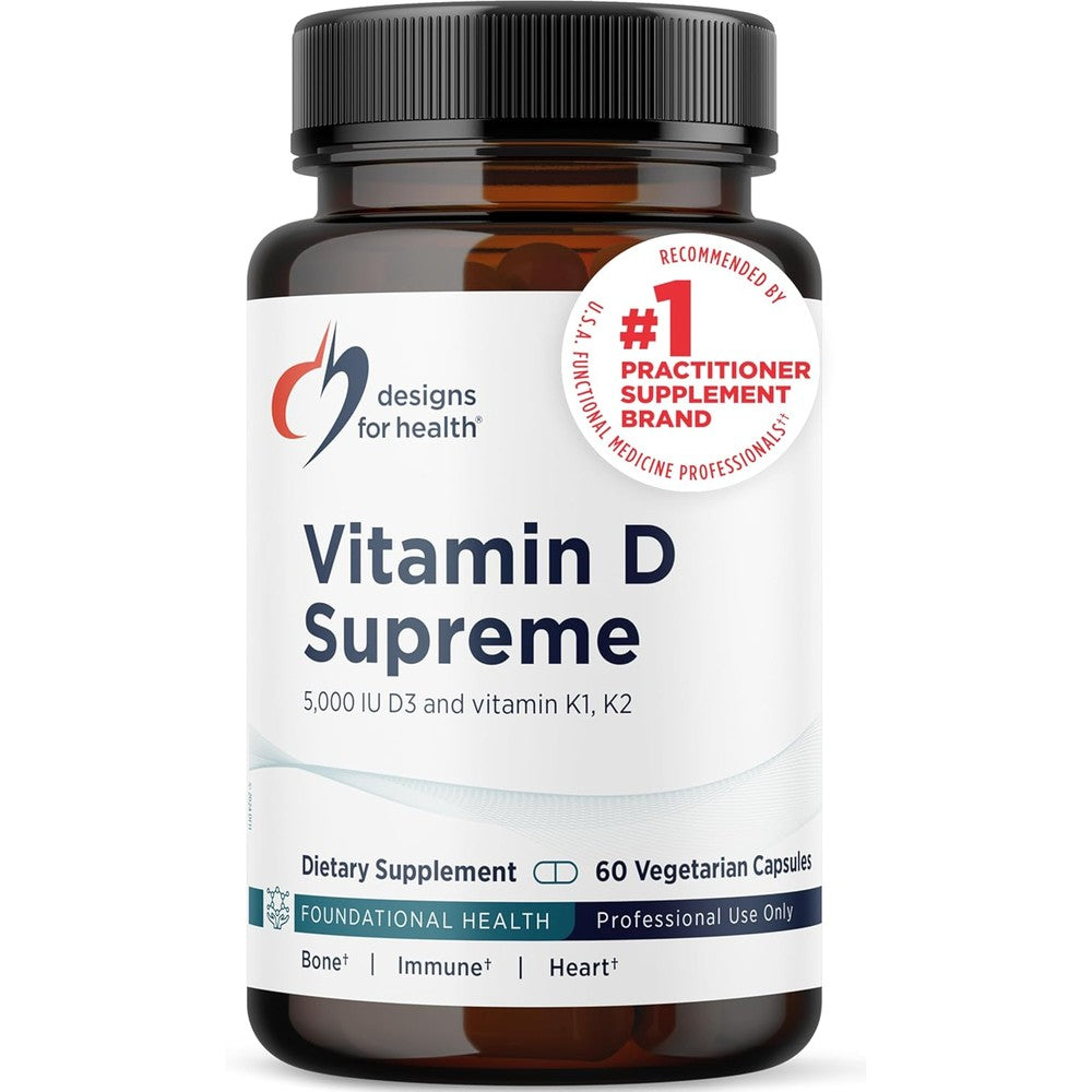 Designs For Health Vitamin D Supreme front view bottle