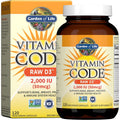 Garden Of Life Vitamin Code Raw D3 2000 IU front view supplement bottle