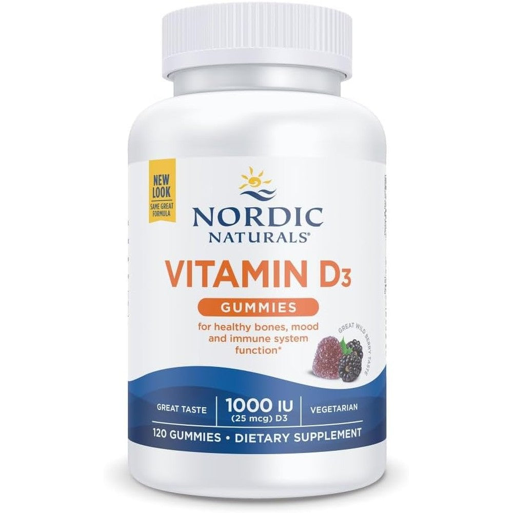 Nordic Naturals Vitamin D3 Gummies front view bottle packaging