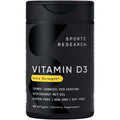 Sports Research Vitamin D3 5000 IU front view bottle