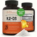 Live Conscious Vitamin K2 MK7 with D3 front view supplement bottle