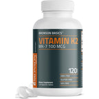 Bronson Vitamin K2 MK7 front view of tablet bottle