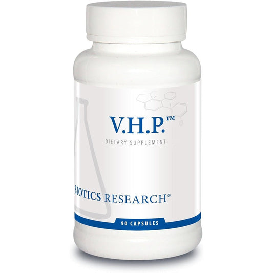 Biotics Research VHP Valerian Hops and Passionflower 90 capsules bottle front view
