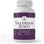 Pure Original Ingredients Valerian Root 100 Capsules front bottle view showcasing natural sleep support supplement labels.