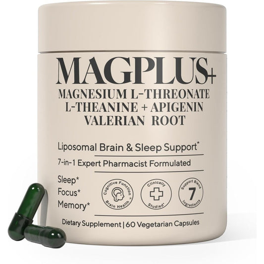 Plus Ultra Magplus Magnesium L Threonate bottle front view showcasing the premium sleep and brain supplement label.