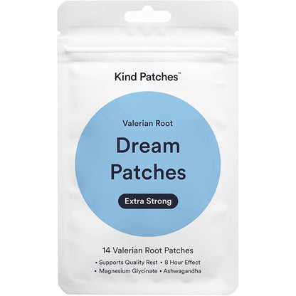 Kind Patches Dream Patches Valerian Root Extra Strong box front view lifestyle packaging