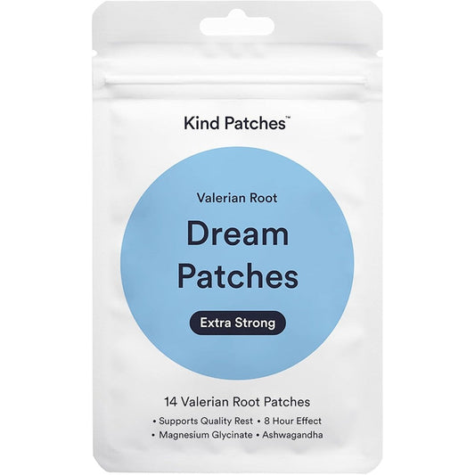 Kind Patches Dream Patches Valerian Root Extra Strong box front view lifestyle packaging