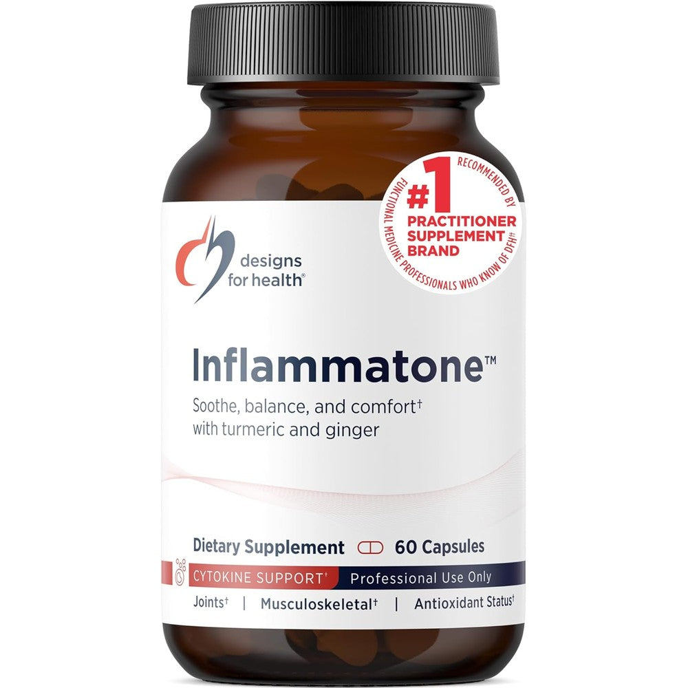 Designs for Health Inflammatone 60 capsules front label view