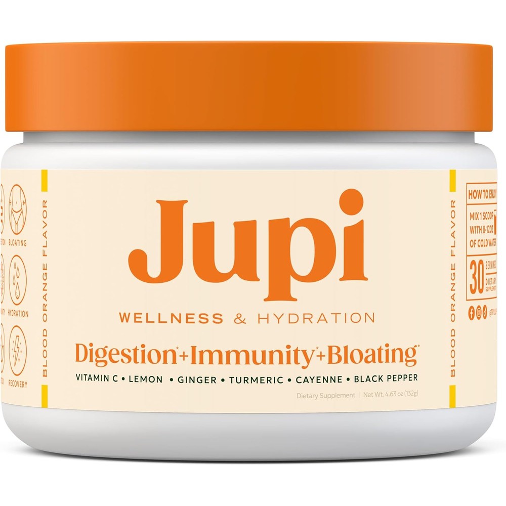 Jupi Hydration and Wellness Powder front view packaging for immune support