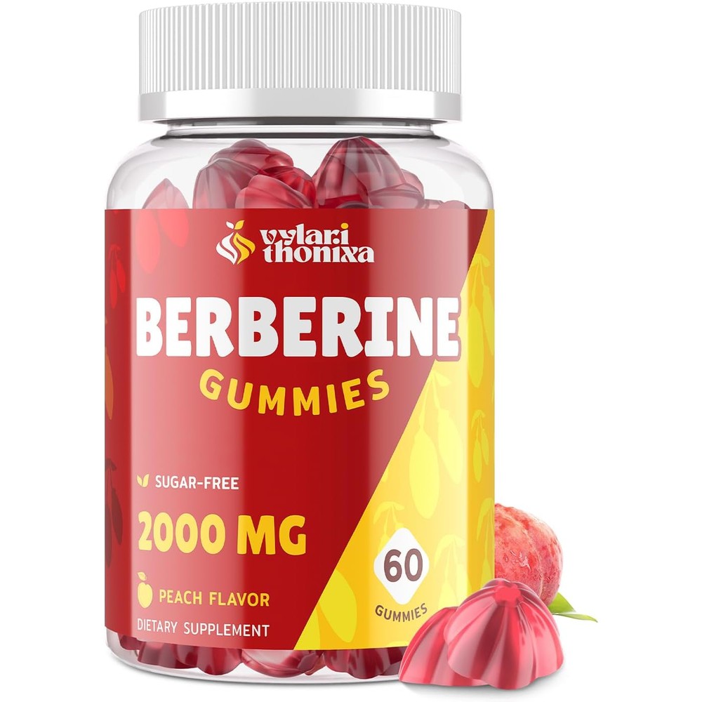 Vylarithonixa 2000mg Berberine HCL Gummies bottle front view for metabolic support