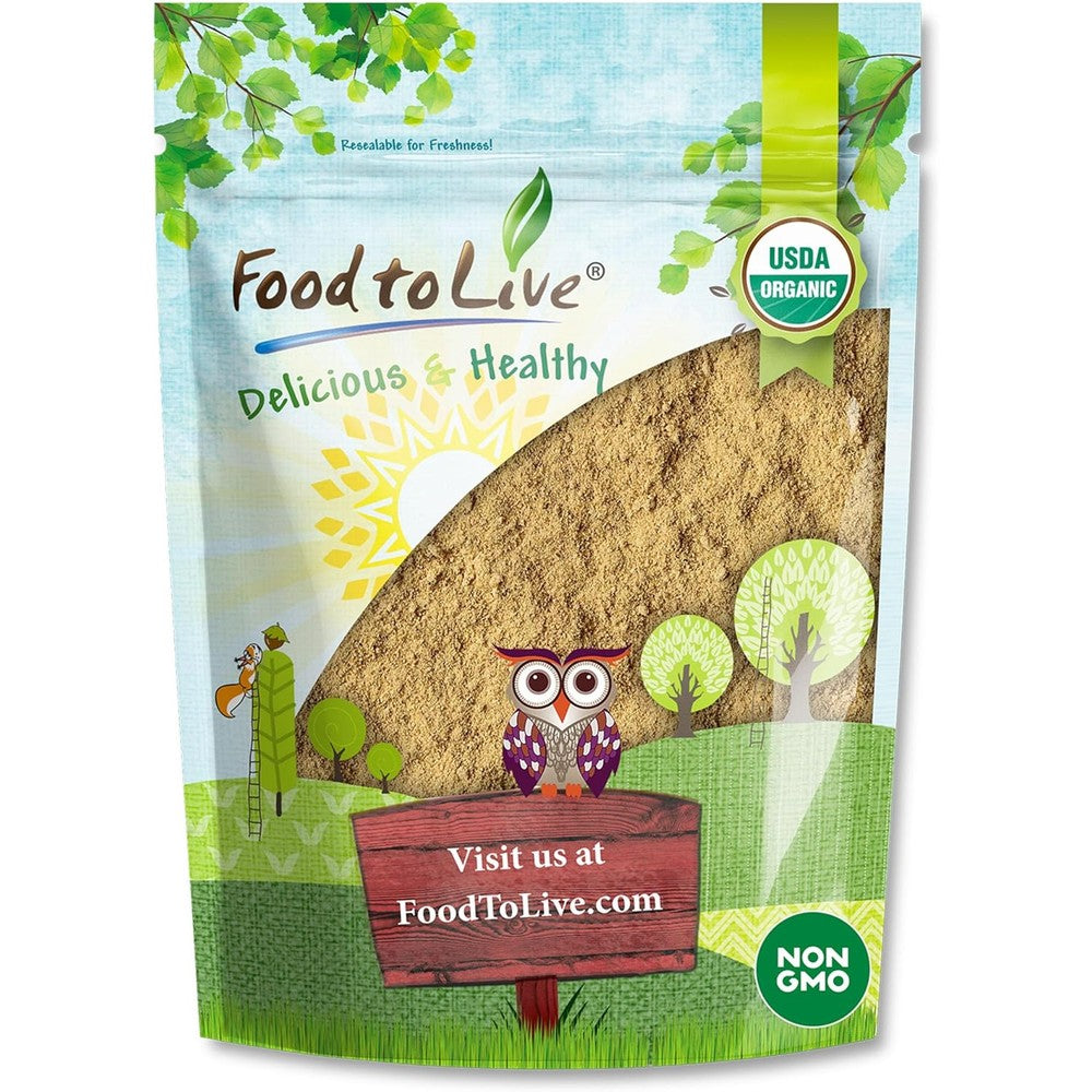Food to Live Organic Triphala Powder front view package for digestive health