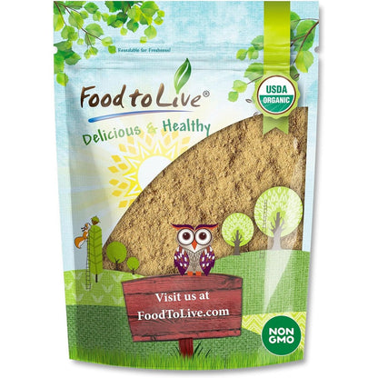 Food to Live Organic Triphala Powder front view package for digestive health