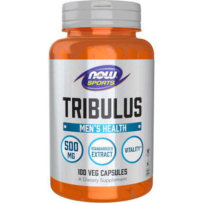 Now Sports Tribulus 500mg 100 capsules front view