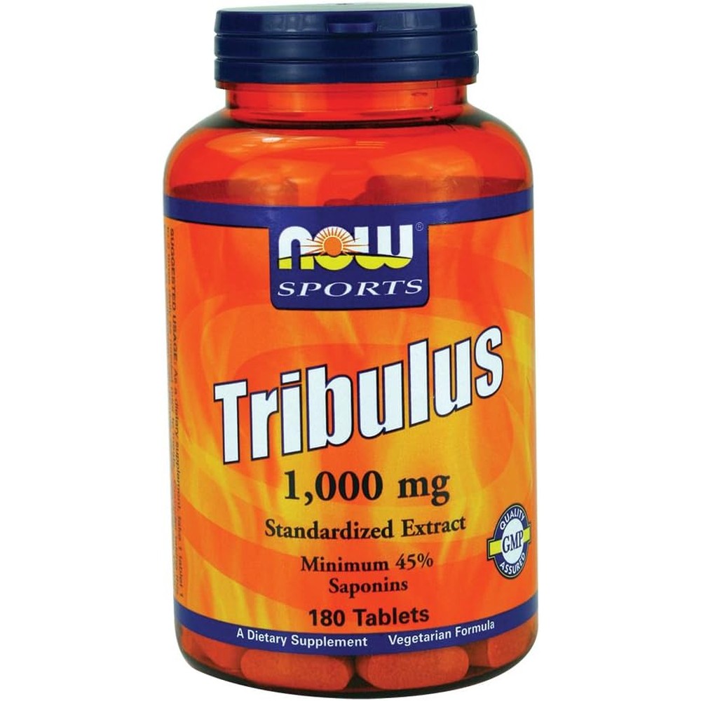 Now Foods Sports Tribulus 1000 mg bottle front view for vitality and energy